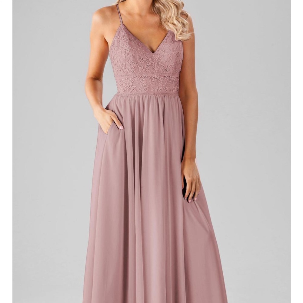 Dusty rose bridesmaid dress